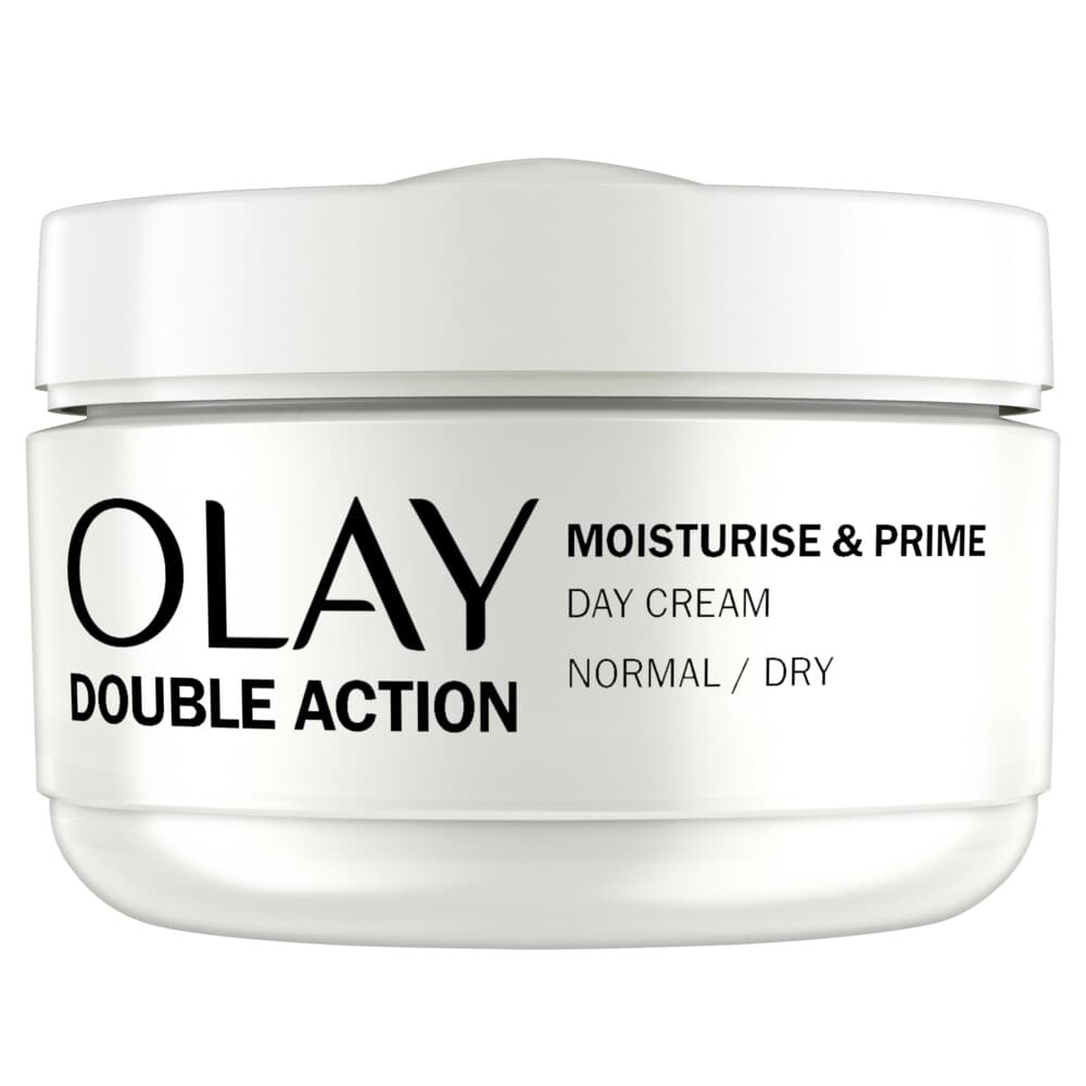 4x Olay Double Action Hydraterende Dagcrème en Primer 50 ml