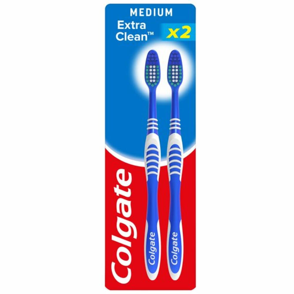 3+2 gratis: Colgate Tandenborstel Extra Clean Medium 2 stuks