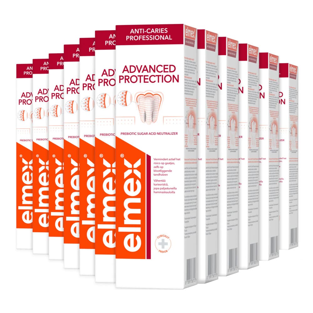 12x Elmex Tandpasta Anti-Cariës Professional Advanced Protection 75 ml