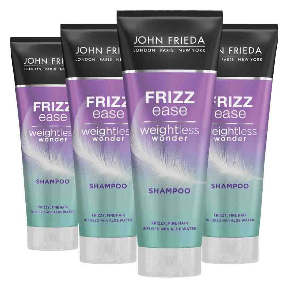 4x John Frieda Weightless Wonder Shampoo 250 ml