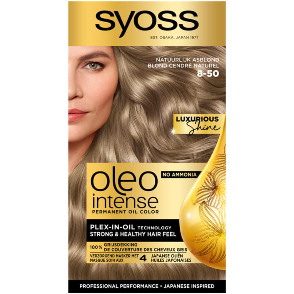 Syoss Color Oleo Intense 8-50 Natuurlijk Asblond