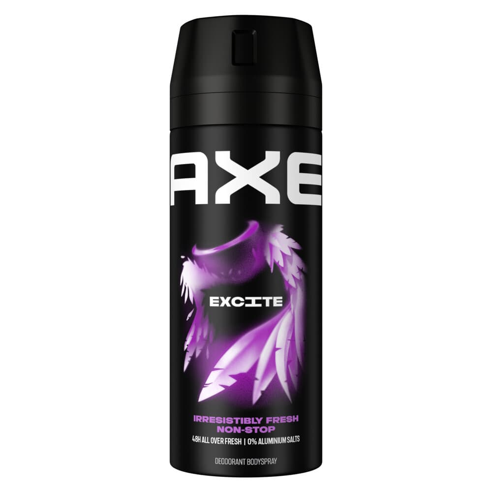 2+1 gratis: Axe Deodorant Bodyspray Excite 150 ml