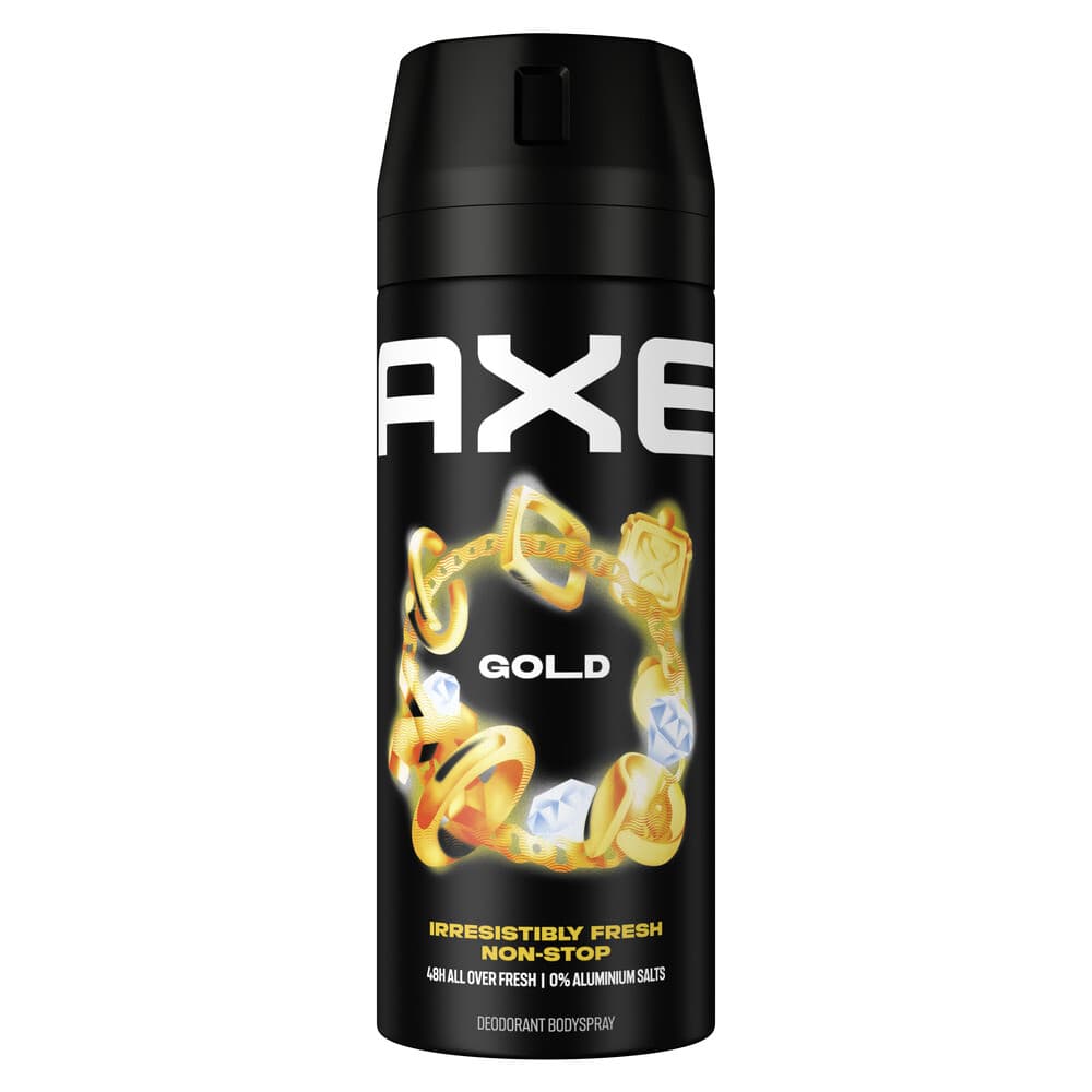 2+1 gratis: Axe Deodorant Bodyspray Gold 150 ml