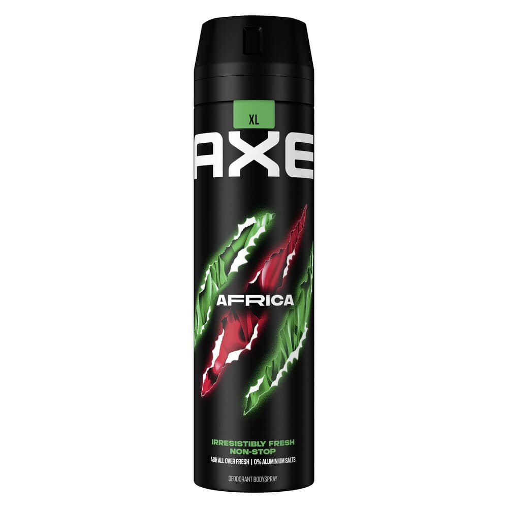 2+1 gratis: Axe Deodorant Bodyspray Africa 200 ml