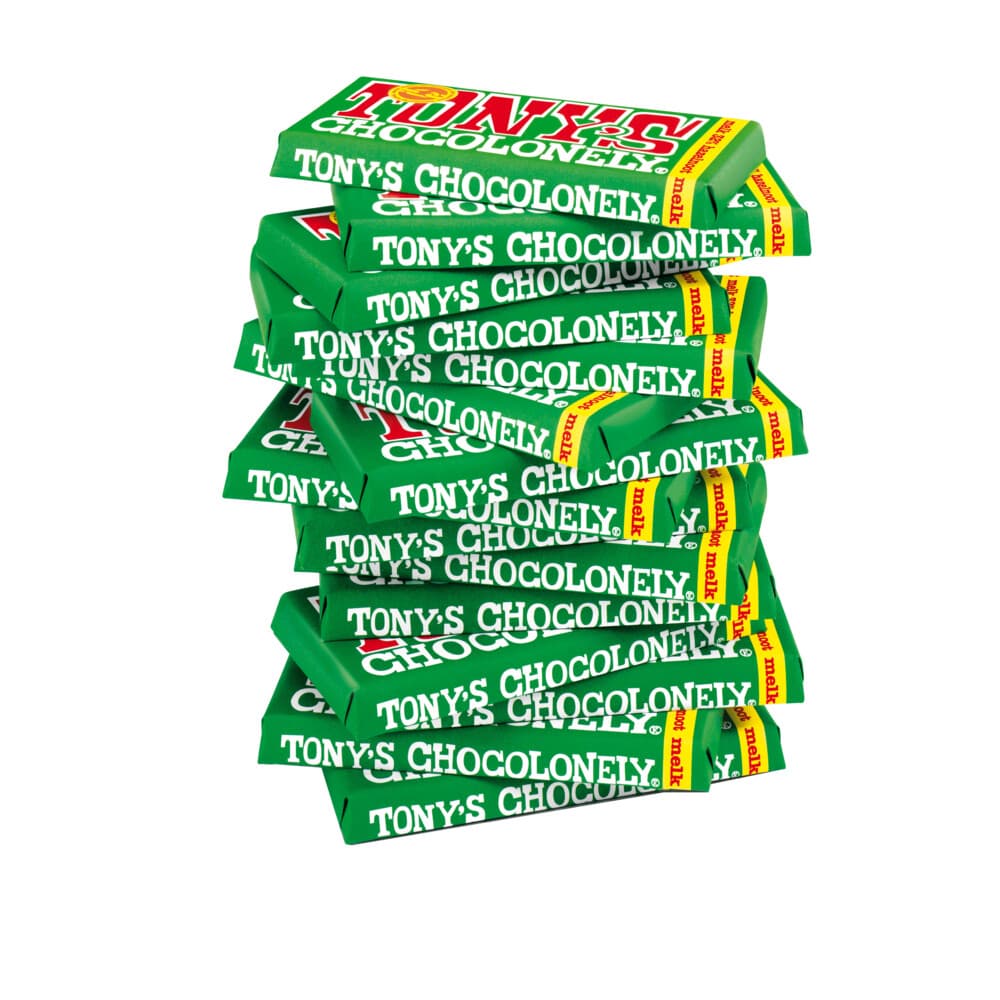 15x Tony's Chocolonely Melk Hazelnoot 180 gr