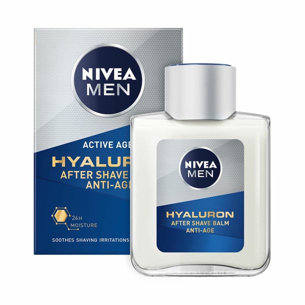 1+1 gratis: NIVEA Men Anti-Age Hyaluronzuur After Shave Balm 100 ml