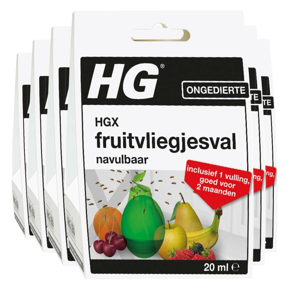 6x HG Fruitvliegjesval 20 ml