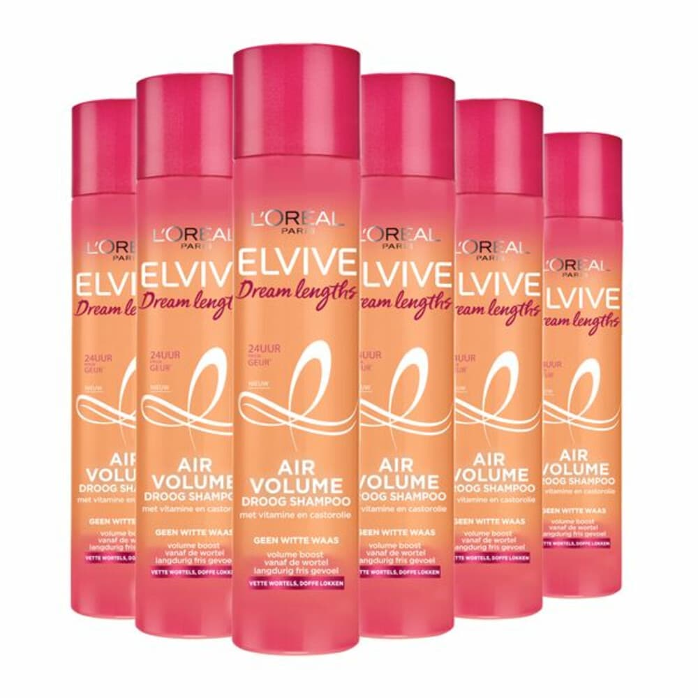 6x L'Oréal Elvive Dream Lengths Dry Shampoo 200 ml