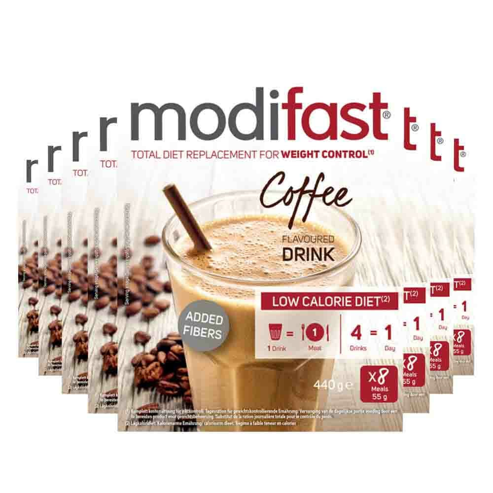 8x Modifast Intensive Milkshake Koffie 8 x 55 gr