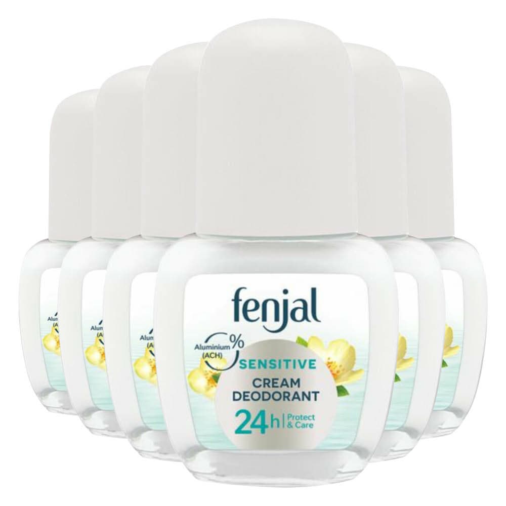6x Fenjal Crème Deodorant Roller Sensitive 50 ml