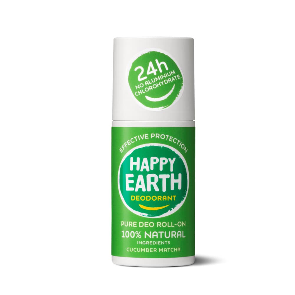 Happy Earth 100% Natuurlijke Deodorant Roller Cucumber Matcha 75 ml
