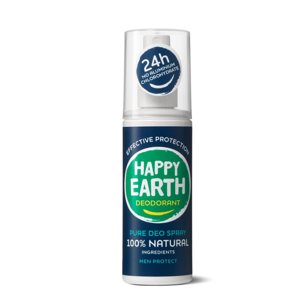 Happy Earth 100% Natuurlijke Deodorant Spray Men Protect 100 ml