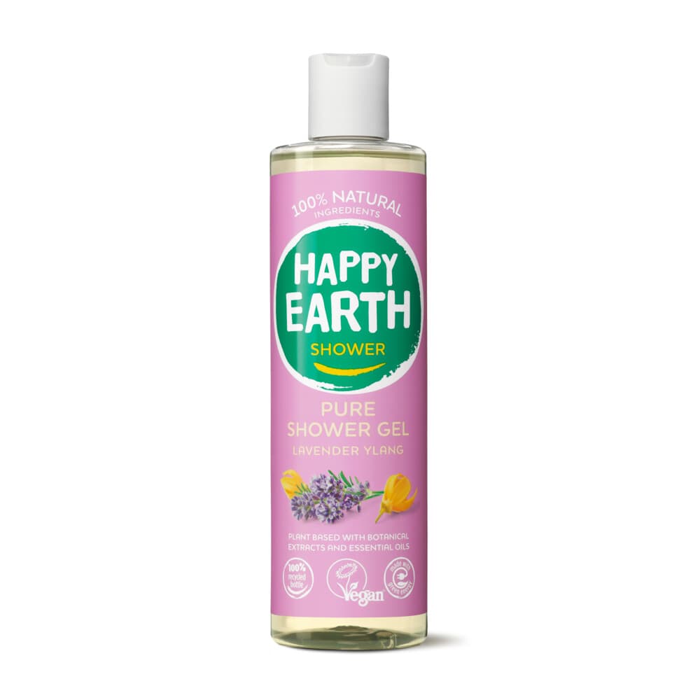 Happy Earth 100% Natuurlijke Douchegel Lavender Ylang 300 ml
