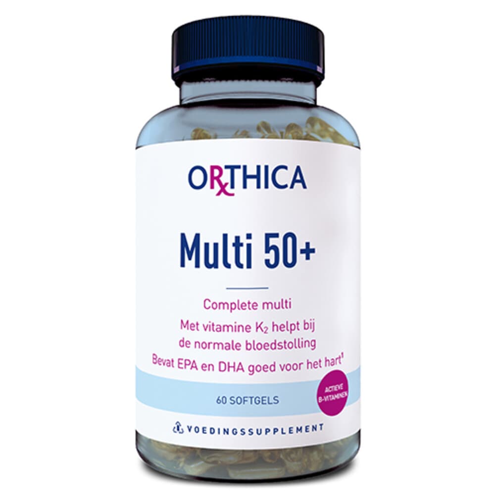 Gratis Verzending: Orthica Multi 50+ 60 softgels