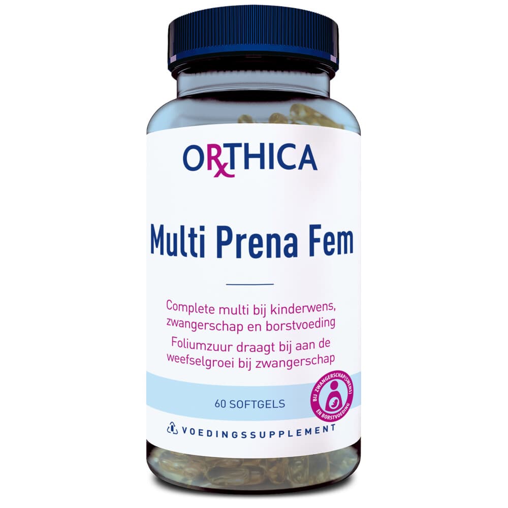 Gratis Verzending: Orthica Multi Prena Fem 60 softgels