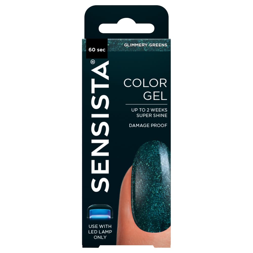 Sensista Color Gel Glimmery Greens 7,5 ml