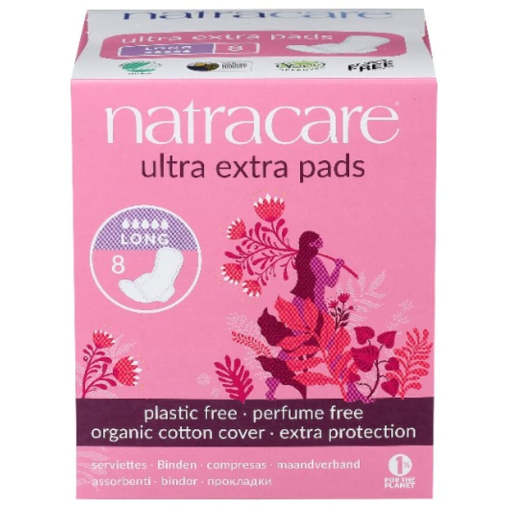 3x Natracare Maandverband Ultra Extra Long 8 stuks