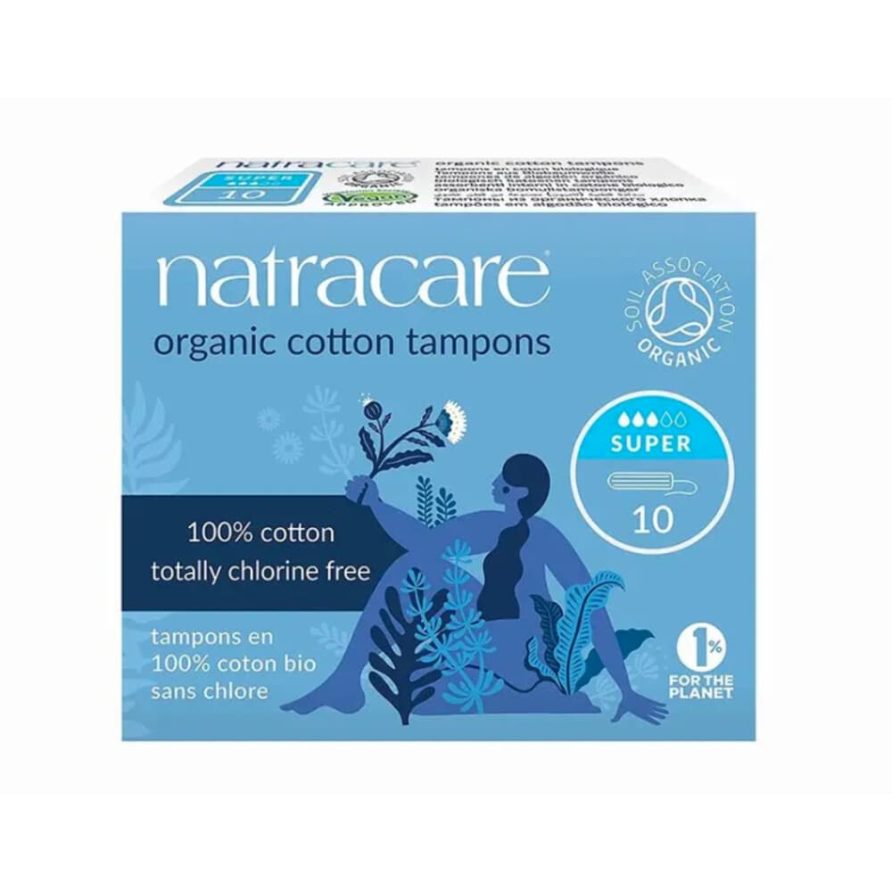 3x Natracare Tampons Katoen Super 10 stuks
