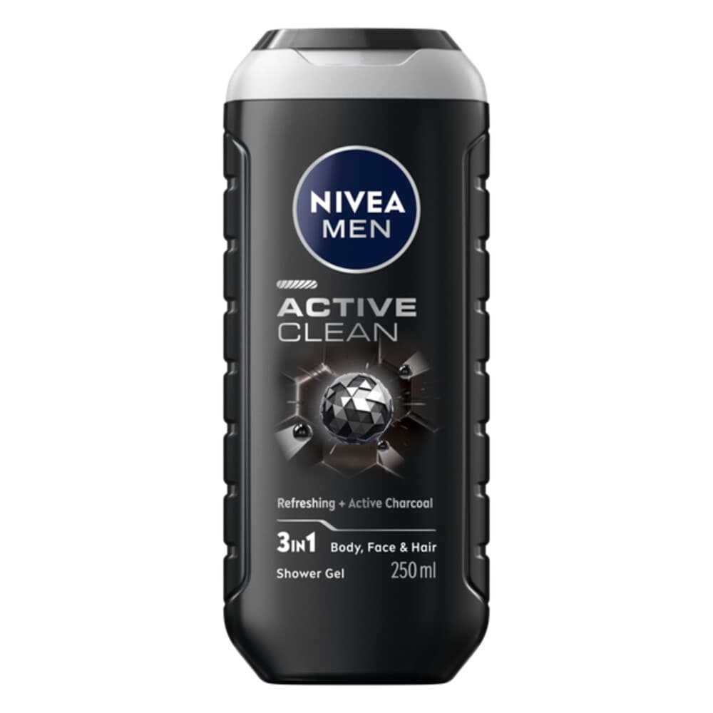 1+1 gratis: NIVEA Men Douchegel Active Clean 250 ml