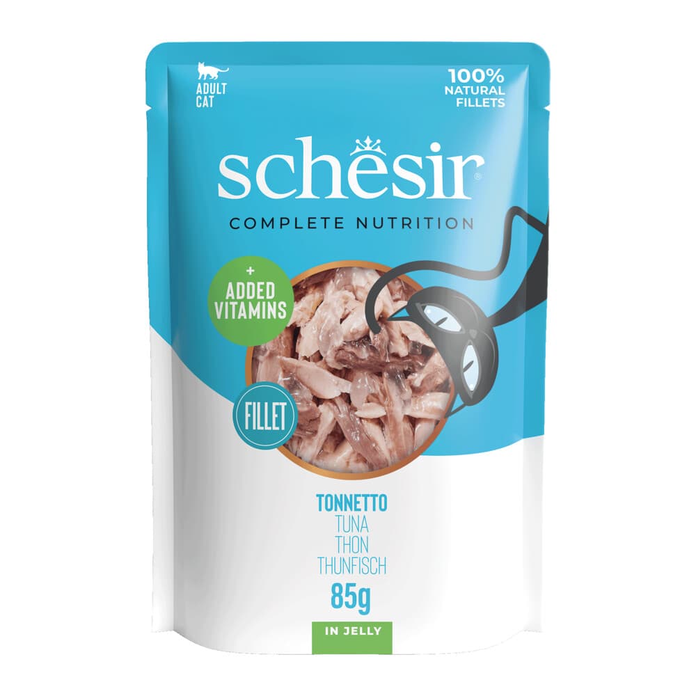 Schesir Kattenvoer Pouch Tonijn in Gelei 85 gr