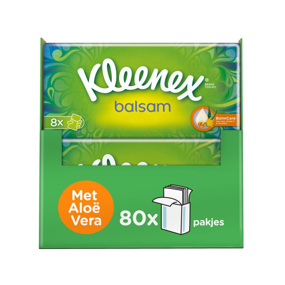 10x Kleenex Balsam Tissues 8 stuks