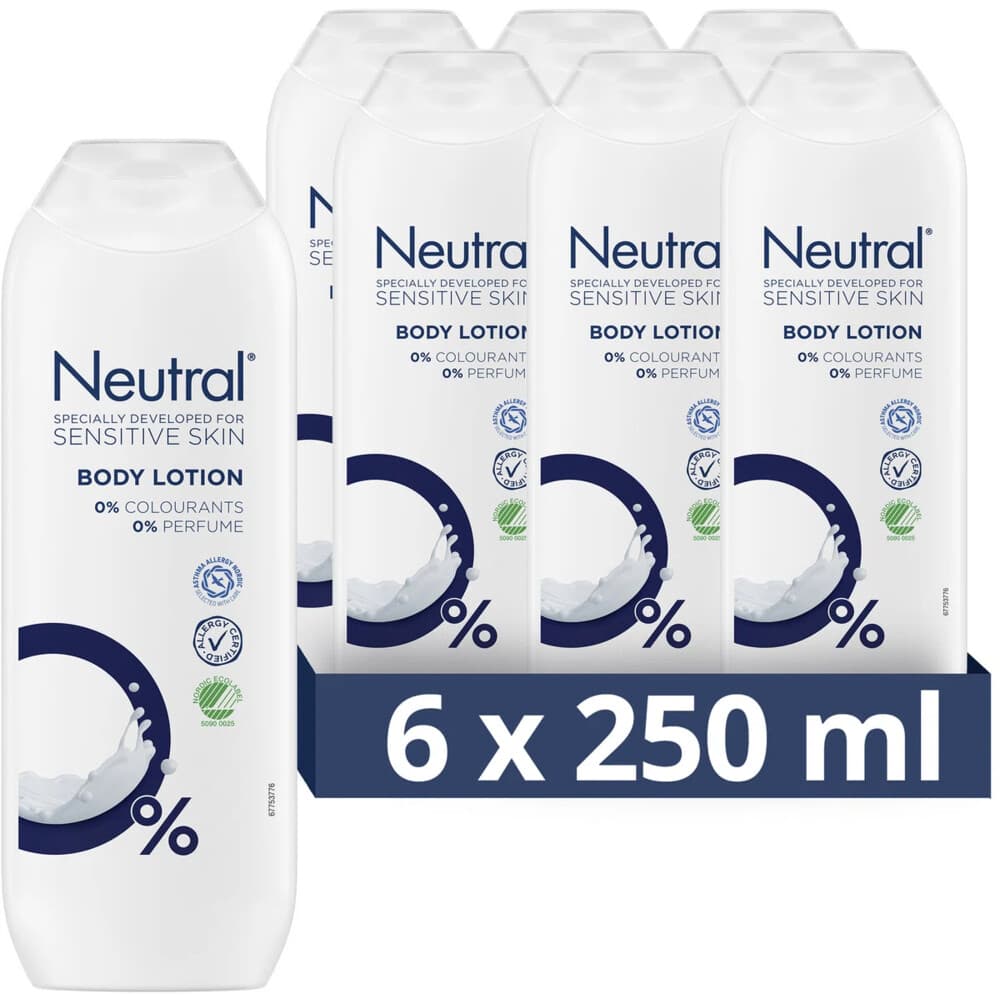 6x Neutral Bodylotion 0% 250 ml