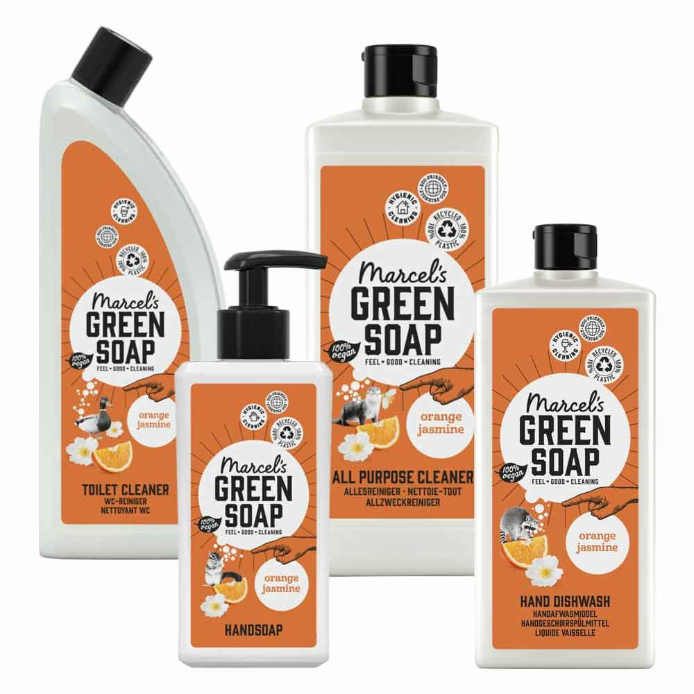 Marcel's Green Soap Sinaasappel&Jasmijn Schoonmaak Pakket