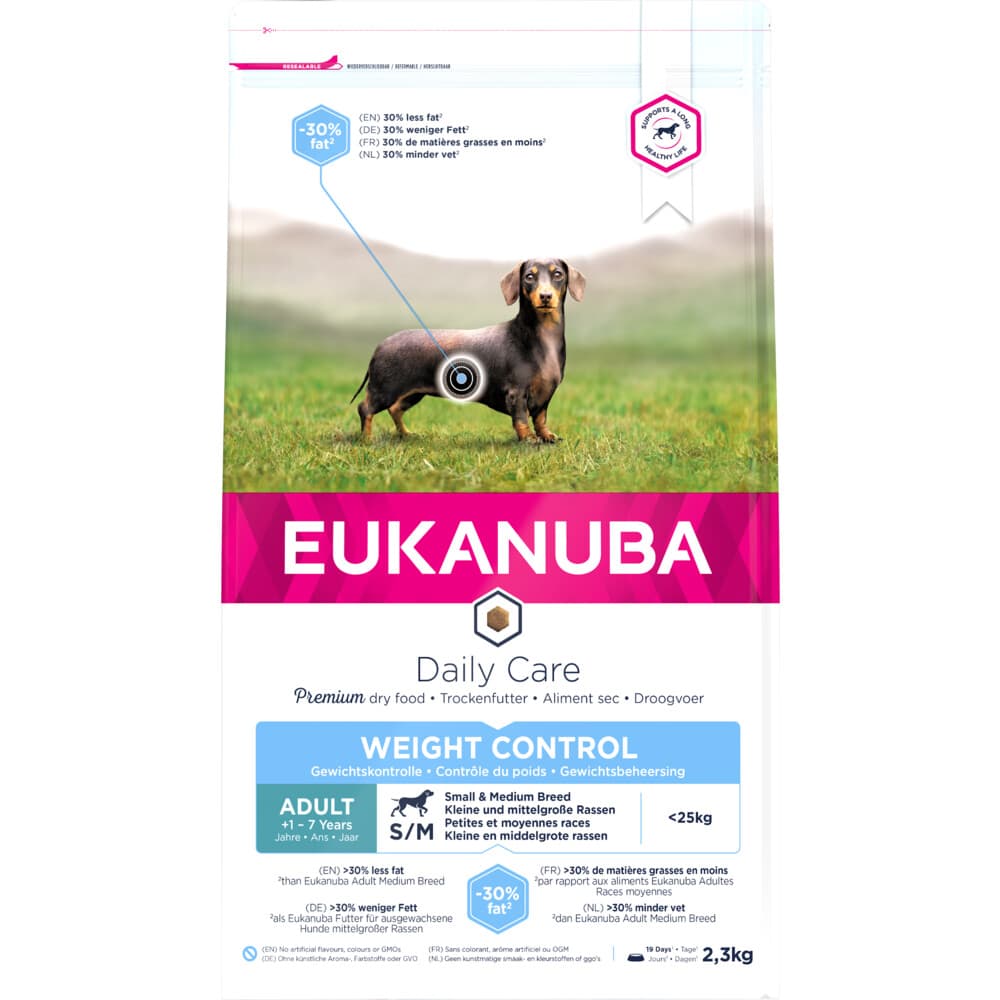 Eukanuba Daily Care Weight Control Small - Medium Hondenvoer Kip 2,5 kg