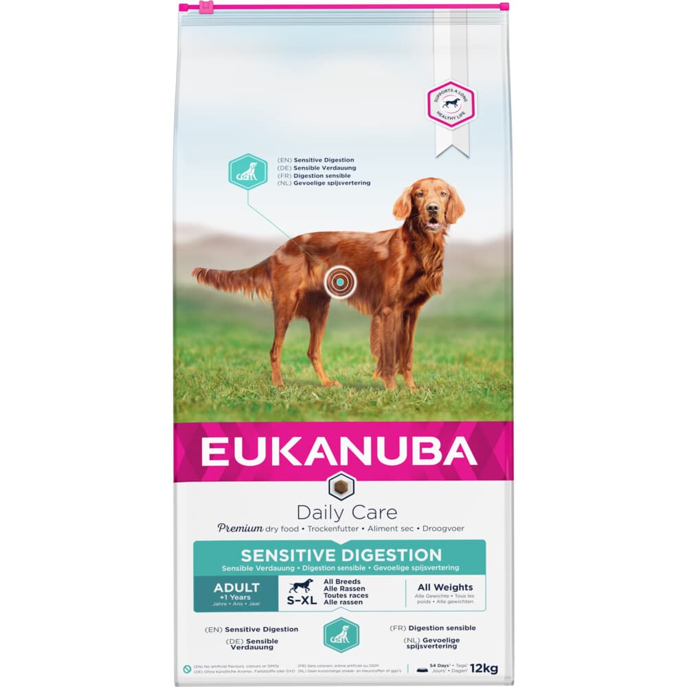 Eukanuba Daily Care Sensitive Digestion Medium Hondenvoer 12 kg