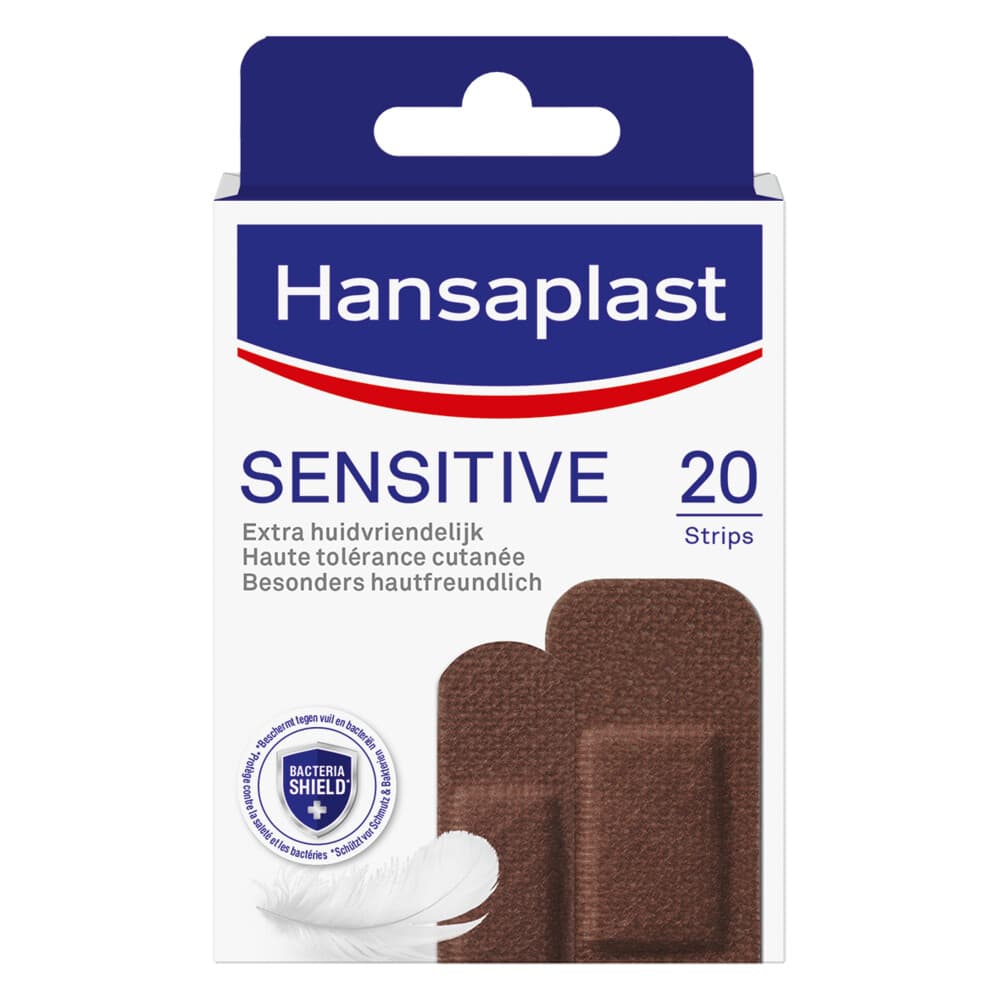 10x Hansaplast Sensitive Pleister Dark 20 stuks