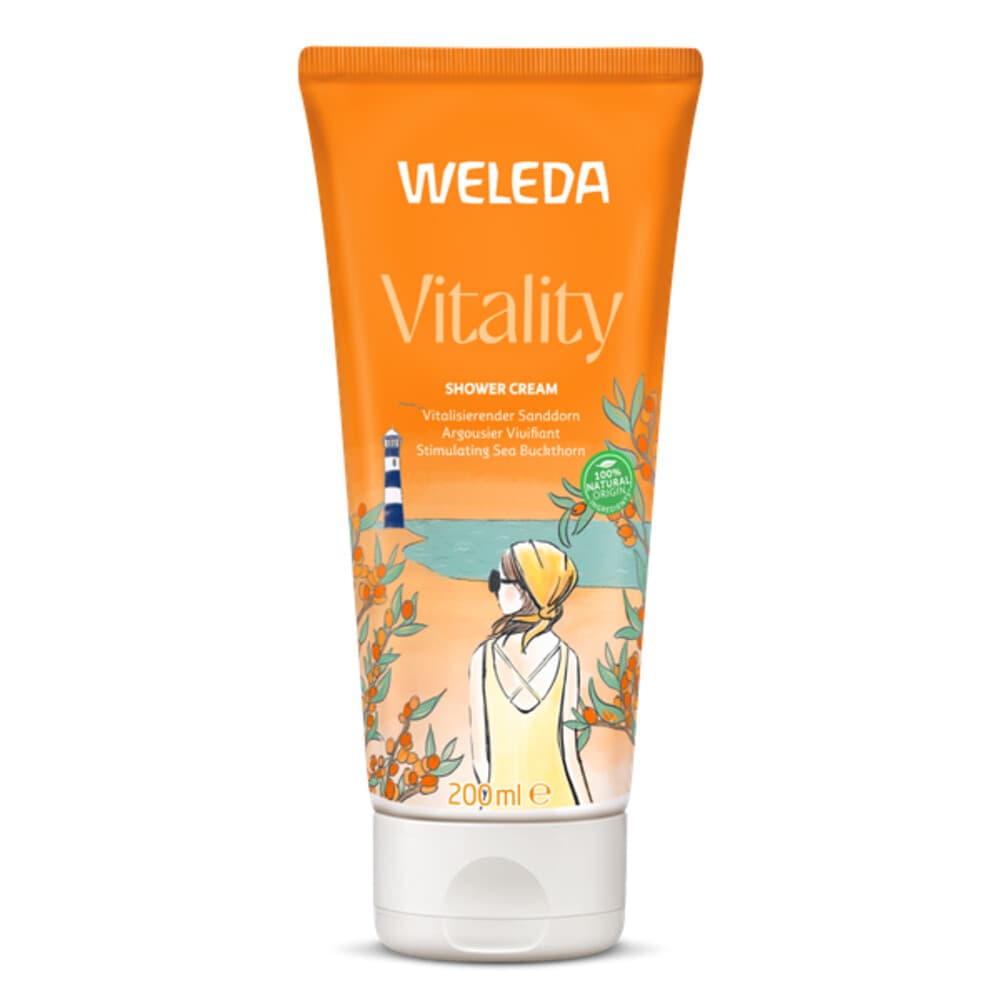 2e halve prijs: WELEDA Duindoorn Vitality Douchecrème 200 ml