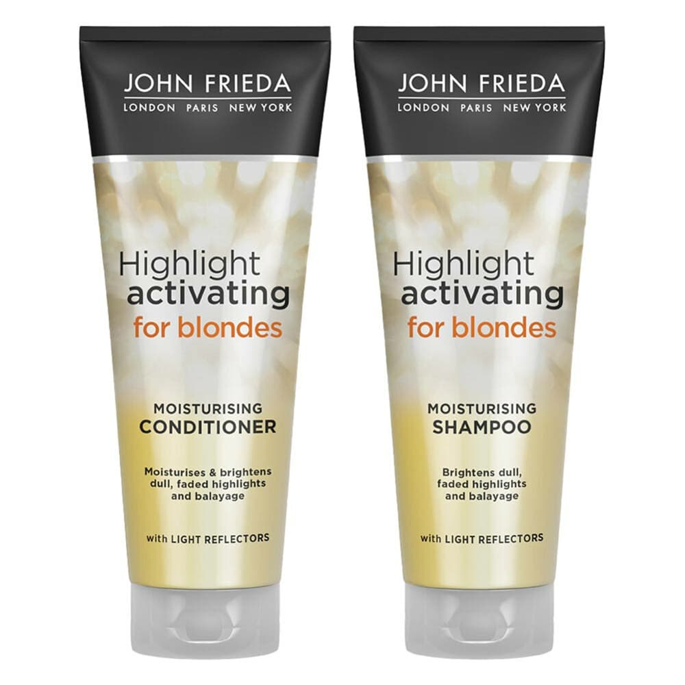 John Frieda Sheer Blonde Highlight Activating - Shampoo 1x 250 ml&Conditioner 1x 250 ml - Pakket