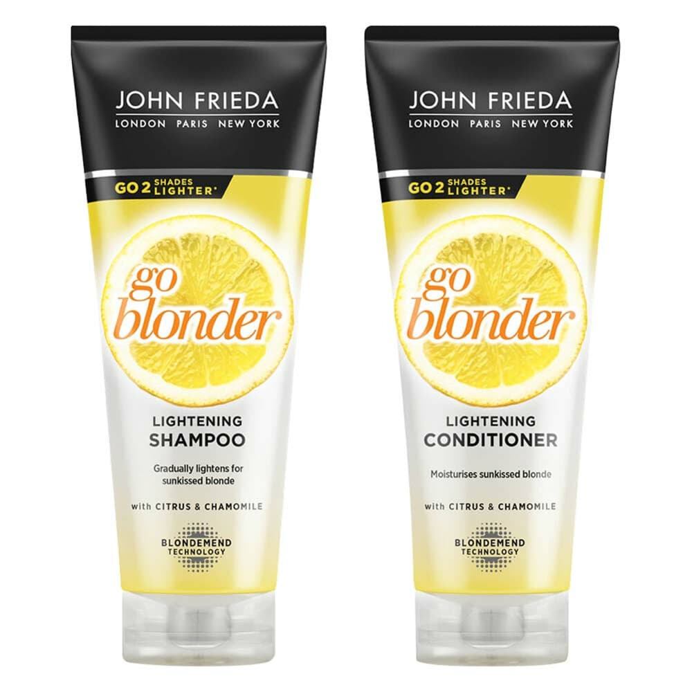 John Frieda Sheer Blonde Go Blonder - Shampoo 1x 250 ml&Conditioner 1x 250 ml - Pakket