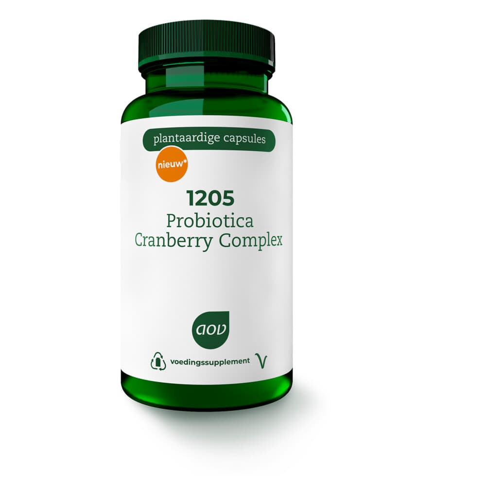 Gratis Verzending: AOV 1205 Probiotica Cranberry Complex 60 vegacapsules