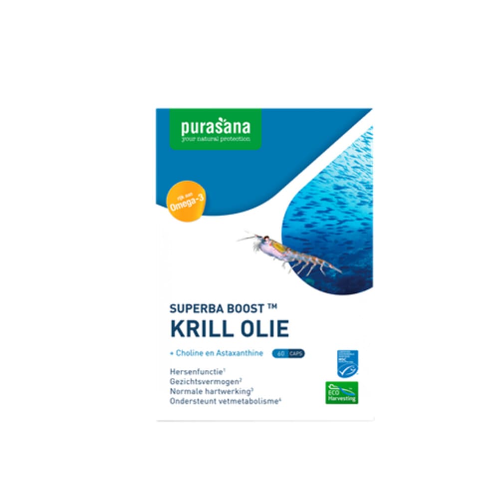 Gratis Verzending: Purasana Krill Olie 60 Capsules
