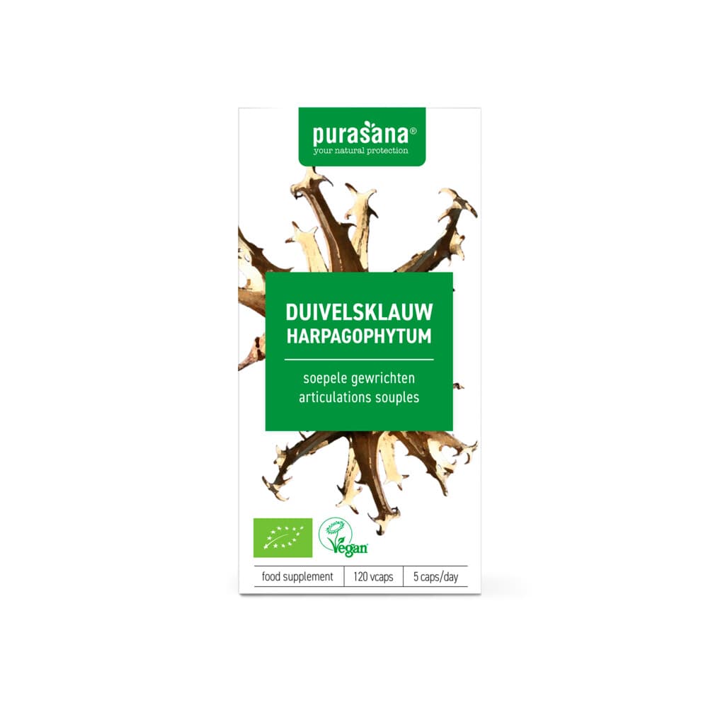 Gratis Verzending: Purasana Duivelsklauw 300 Mg Bio 120 Capsules