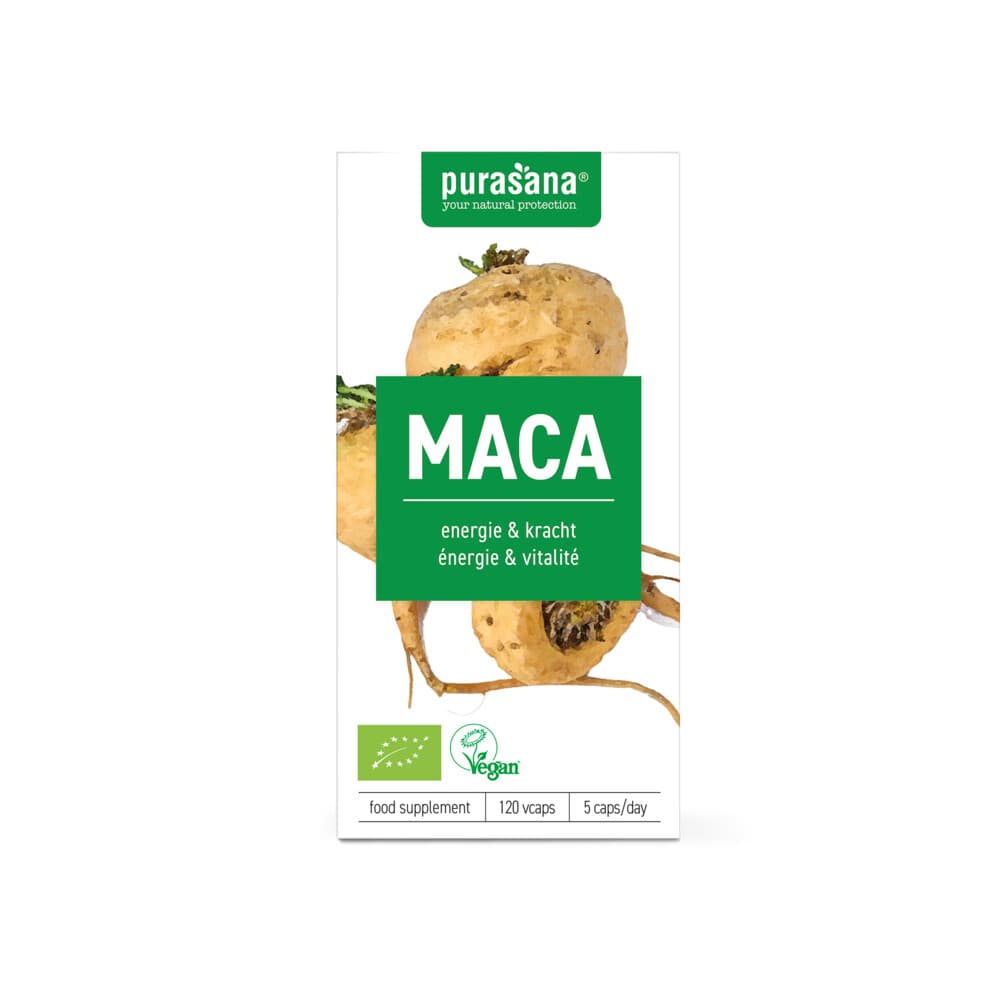 Gratis Verzending: Purasana Maca Bio 120 Capsules