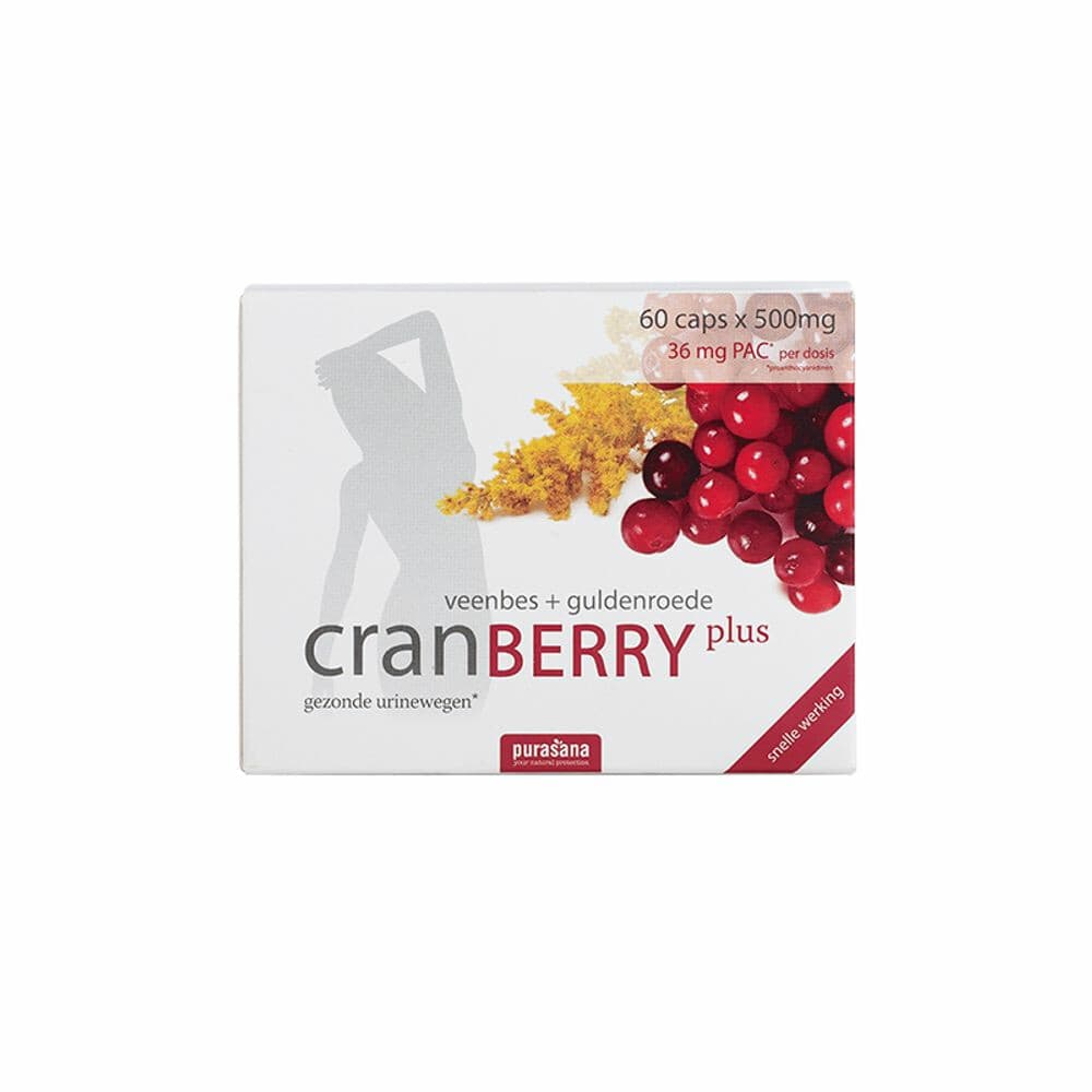 Gratis Verzending: Purasana Cranberry Plus 60 Capsules
