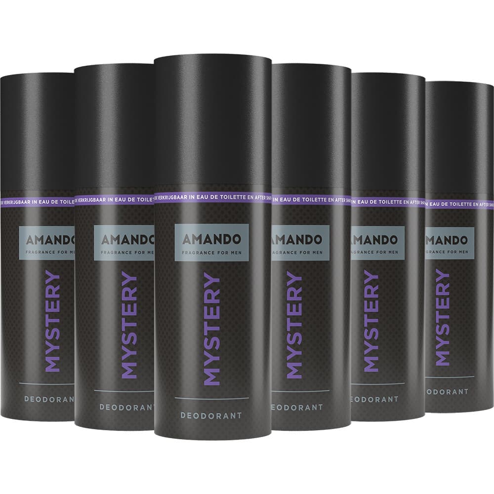 6x Amando Deodorant Spray Mystery 150 ml