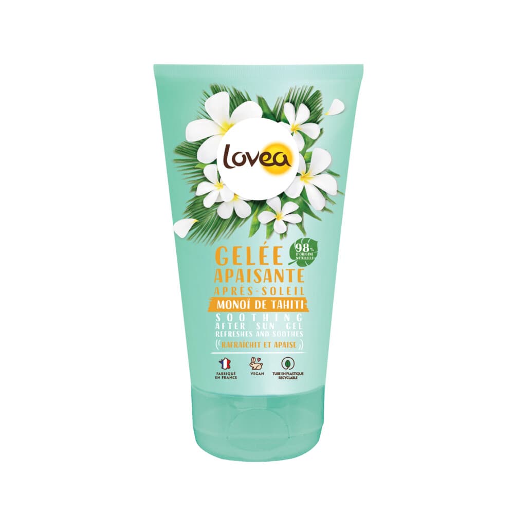 2x Lovea Sun Kalmerende Aftersun Jelly Tahiti Monoï 150 ml