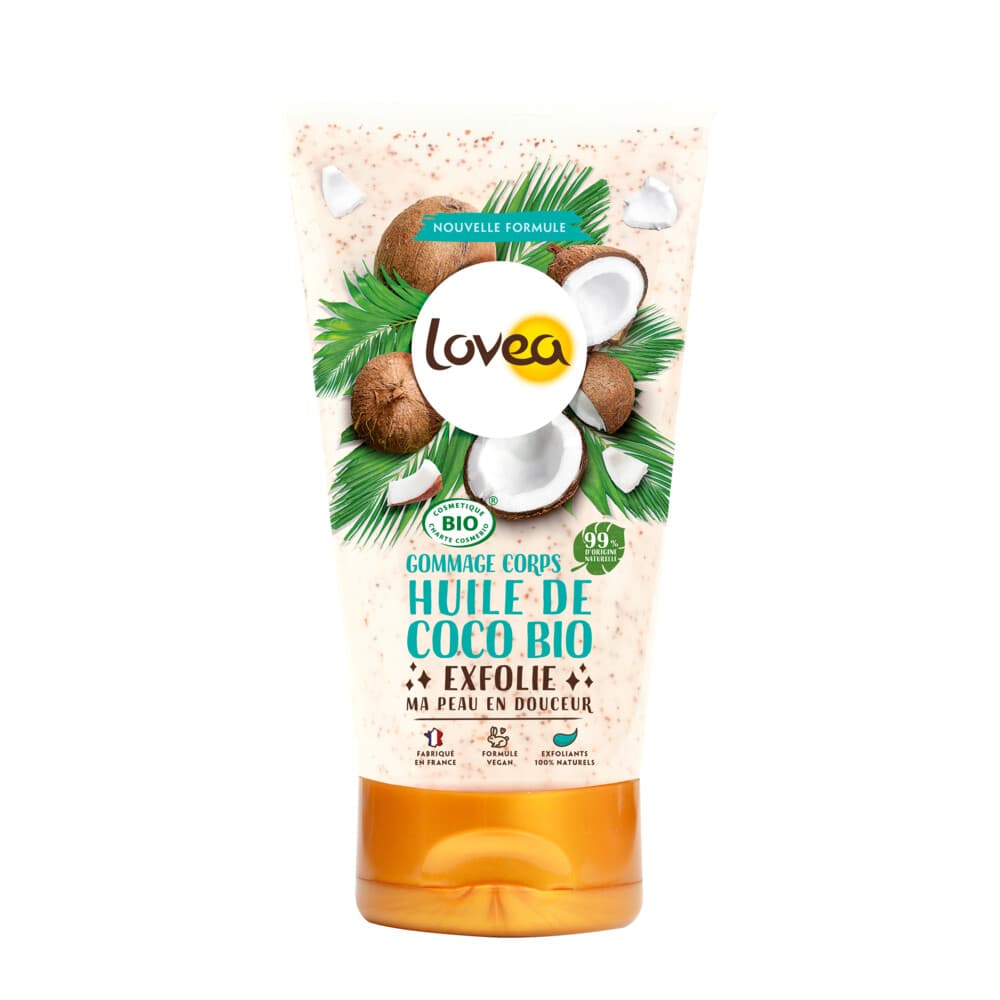 3x Lovea Biologische Body Scrub Kokos 150 ml