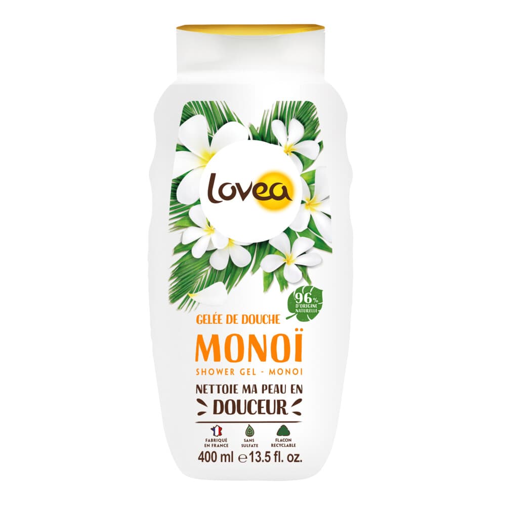 6x Lovea Sulfaatvrije Douchegel Monoï 400 ml