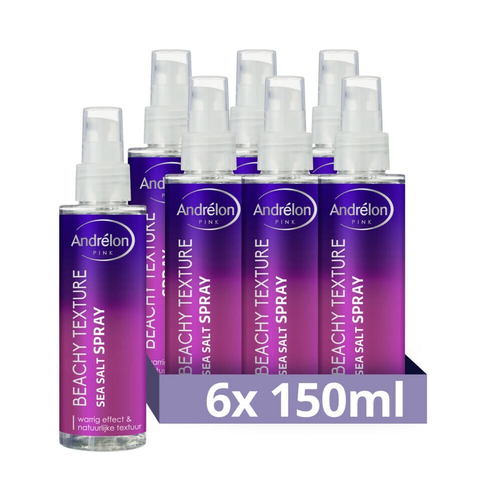 6x Andrélon Haarspray Beachy Texture 150 ml