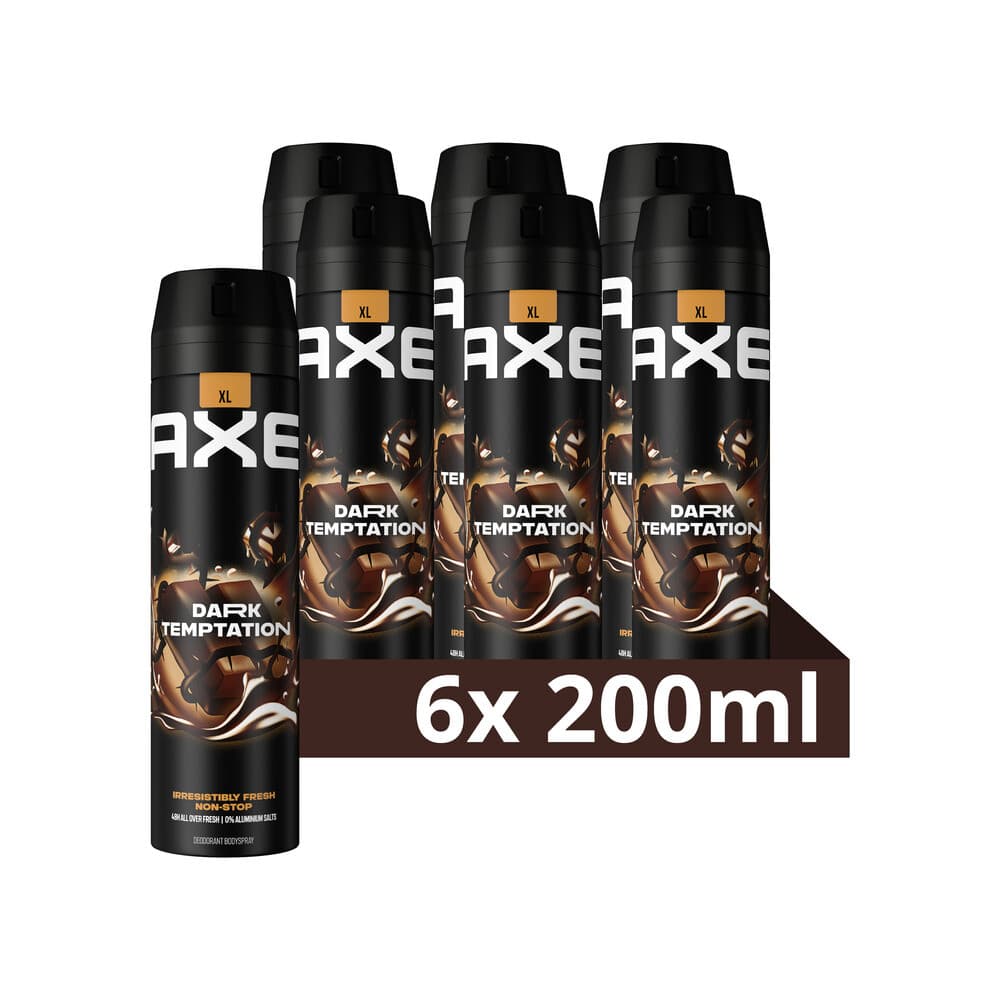 6x Axe Deodorant Bodyspray Dark Temptation 200 ml