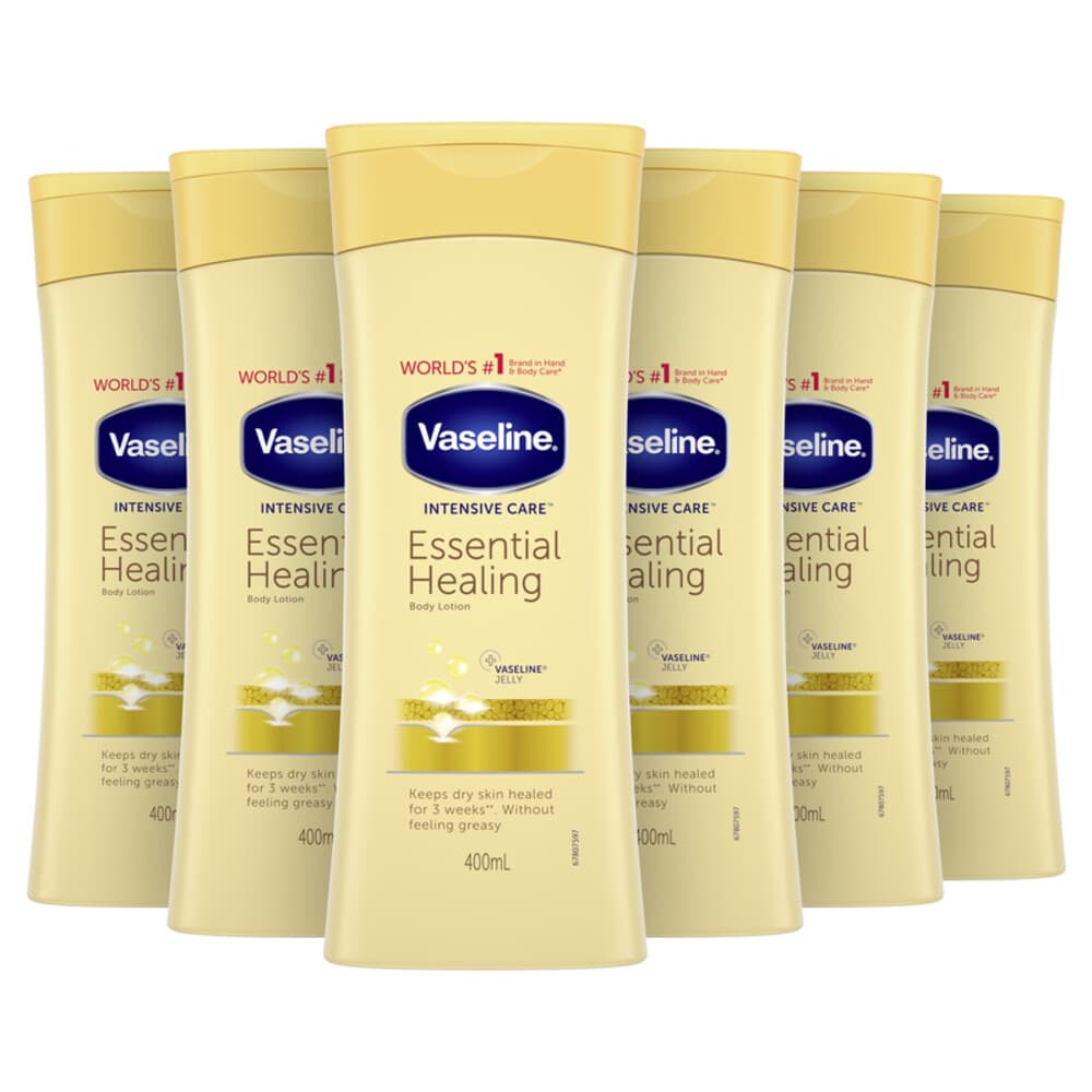 6x Vaseline Bodylotion Essential Healing 400 ml