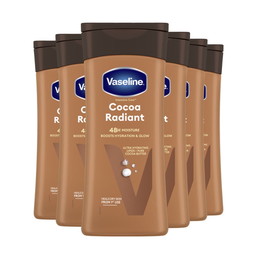 6x Vaseline Bodylotion Cocoa 200 ml