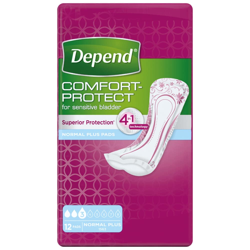 Depend Pads Normal Plus 12 stuks