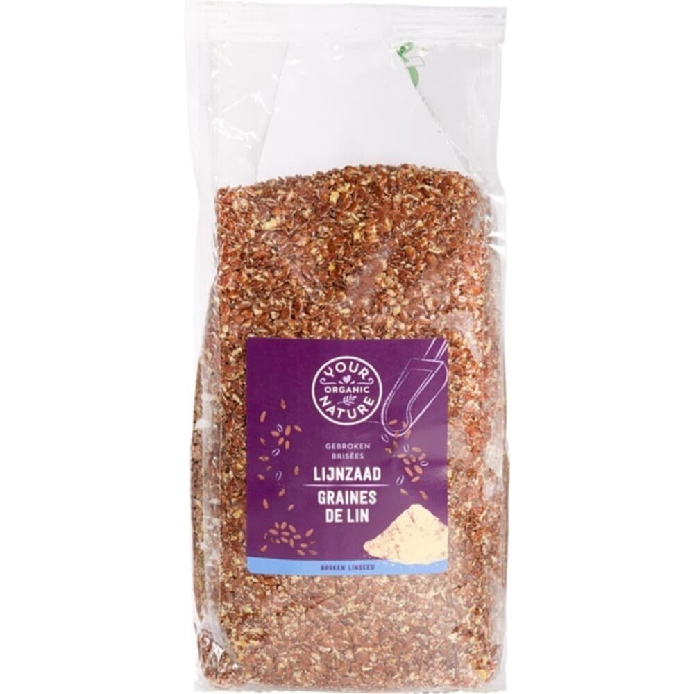Your Organic Nature Gebroken Lijnzaad Bio 400 gr