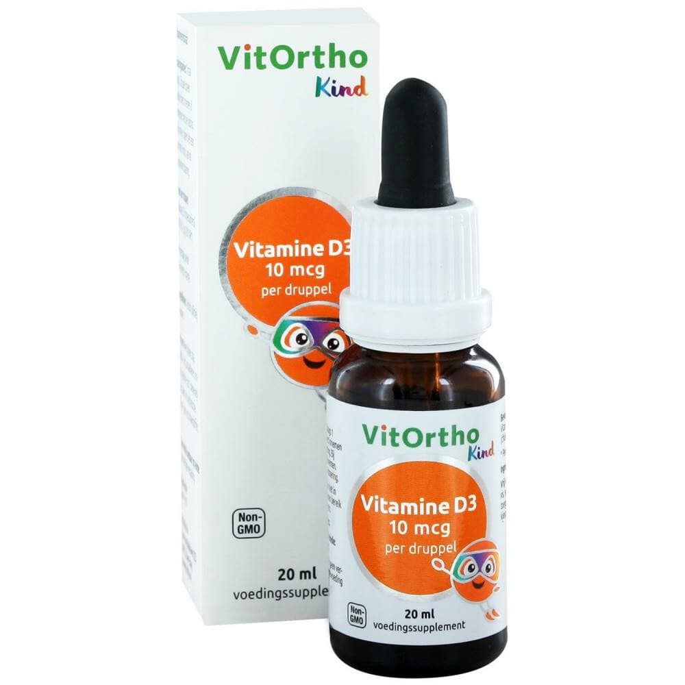Gratis Verzending: 2x Vitortho Vitamine D3 Kind 20 ml