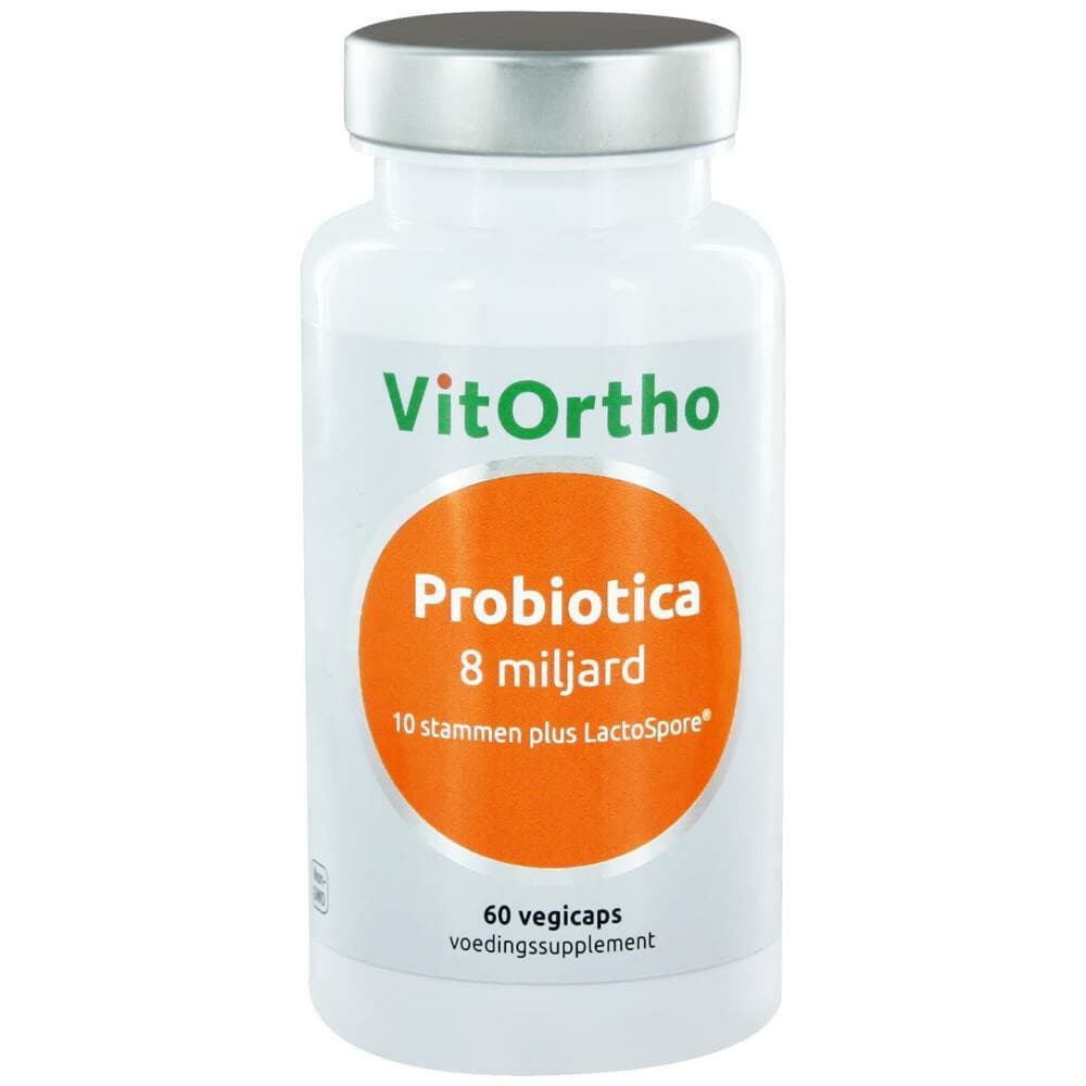 Gratis Verzending: Vitortho Probiotica 8 Miljard 60 vegacapsules